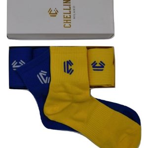 Giftbox sport 4-pack geel/blauw