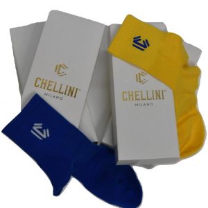 Giftbox sport 4-pack geel/blauw